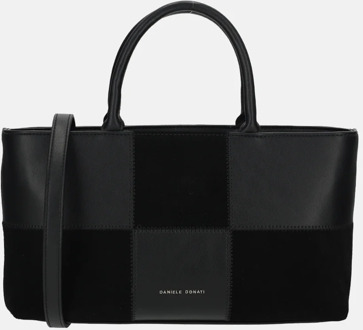 Daniele Donati handtas geblokt black Zwart