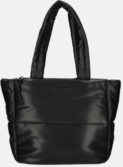 Daniele Donati shopper puffy black Zwart