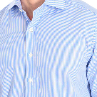 DANIELLE3 herenoverhemd met lange mouwen en reverskraag - maat Blauw