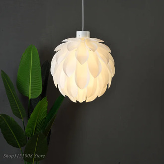 Danish Pine Cone Pendant lamps Flowers Petal Hanging Lights Material PVC Lotus DIY Lampshape Bedroom/Shops LED light fixtures