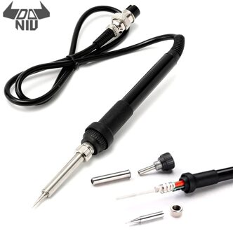 Daniu 1Pcs Mini Dc 24V 5 Pin 5 Gat Mannelijke Soldeerbout Handvat Voor 907 936 Universele Solderen station 50W