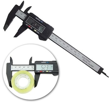 Daniu 6Inch 150Mm Elektronische Digitale Schuifmaat Heerser Carbon Fiber Composite Vernier
