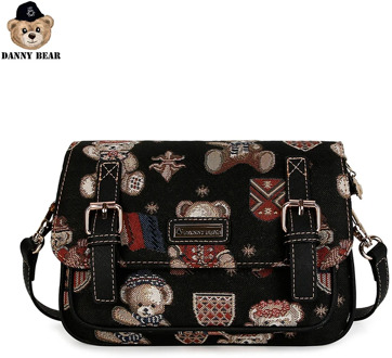 Danny Bear Fashion Mini Cute Chic Bear Female Shoulder Cartoon Bag Animal Saddle Crossbody Bag DMB9115028-208B