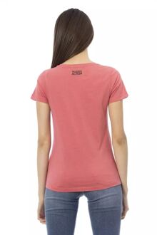 Dans Silhouet Korte Mouwen T-shirt Koraal