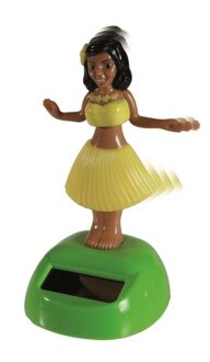 Dansend Hula meisje - Op solar energie - 10 cm - bewegend figuurtje