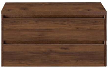 Dante Badmeubelset 100 cm - Walnoot - Wastafelbovenblad