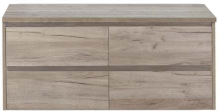 Dante Badmeubelset 120 cm - 4 Laden Craft Oak - Wastafelbovenblad