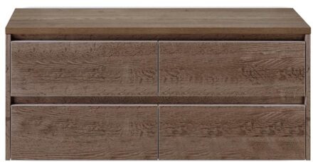 Dante Badmeubelset 120 cm - 4 Laden Tabacco - Wastafelbovenblad