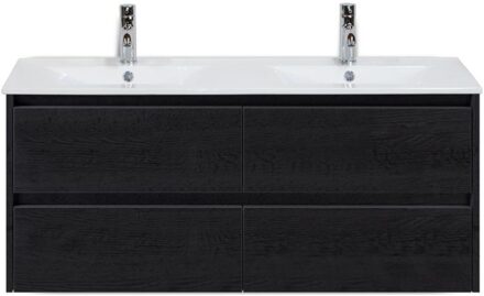 Dante Badmeubelset 120 cm - Black Oak - Keramische Wastafel Wit Enjoy