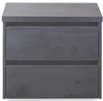 Dante Badmeubelset 60 cm - Beton Antraciet - Wastafelbovenblad