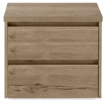 Dante Badmeubelset 60 cm - Natuur Eiken - Wastafelbovenblad