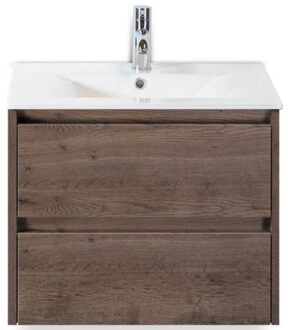 Dante Badmeubelset 60 cm - Tabacco - Keramische Wastafel Wit Enjoy