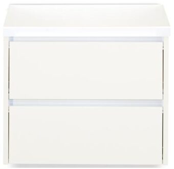 Dante Badmeubelset 60 cm - Wit Hoogglans - Wastafelbovenblad