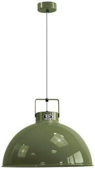 Dante D450 hanglamp, olijfgroen, Ø 45 cm
