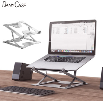 Danycase Laptop Holder for MacBook Air Pro Notebook Foldable Aluminium Alloy Laptop Stand Bracket Laptop Holder for PC Notebook