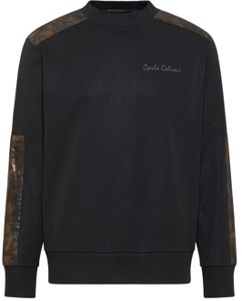 Dapunt Casual Sweatshirt Carlo Colucci , Black , Heren - 2Xl,Xl,L,M,S