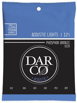 Darco D220 string set acoustic phosphor bronze, light 012