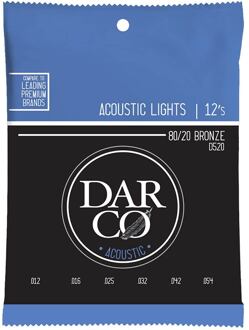 Darco D520 string set acoustic 80/20 bronze, light 012