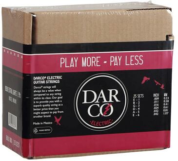 Darco D930/BULK BULK - 25 string sets electric, nickel wound, extra light, 009-0115-016-024-032-042