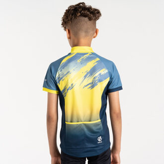 Dare 2b Boy's Dare 2b Juniors Speed Up II Cycling Jersey in Blue yellow Blauw