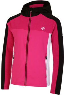 Dare 2b Childrens/kids thriving core stretch hooded midlayer - maat 164 Roze