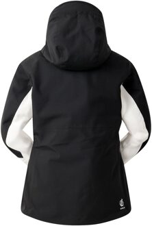 Dare 2b Dames/Dames Flurry II Waterdichte Ski jas (Reiger Wit) - maat Zwart en Gebroken Wit