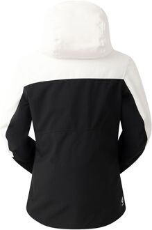 Dare 2b Dames/Dames Iced Waterdichte Ski jas (Reiger Wit/Zwart) Zwart en Gebroken Wit - EU 48 / UK 20