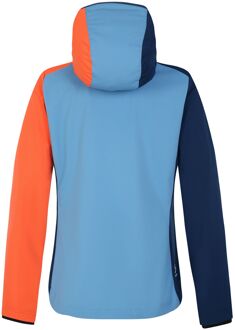 Dare 2b Dames/Dames Lexan Colour Block Soft Shell Jas (Niagarablauw/Satsuma) Blauw Multi - EU 36 / UK 8