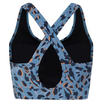 Dare 2b Dames/Dames Swift II Sportbeha met dierenprint (Niagara Blauw)