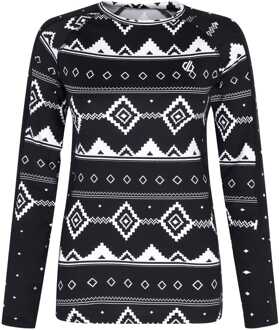 Dare 2b Dames Dare 2b Exchange IIII Baselayer Set in Zwart-Wit Zwart/wit