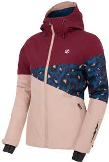 Dare 2b Dames Dare 2b Ice III Waterdichte Ski jas in Colourblock Veelkleurig