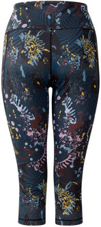 Dare 2b Dames Energetic Print 3/4 Leggings (Zwart)