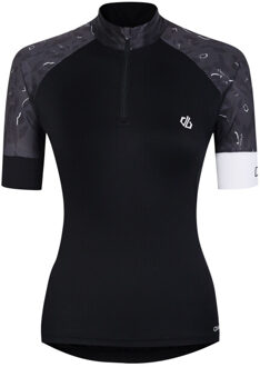 Dare 2b Dames follow through fietstrui met luipaardprint Zwart - 42