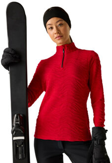 Dare 2b Dames glamourize iii quilted quarter zip midlayer - maat 42 Rood