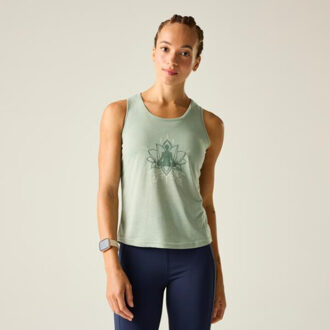 Dare 2b Dames harmonic yoga pose bamboe vest top Groen - 42