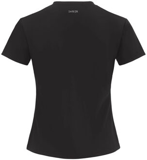 Dare 2b Dames Refresh T-shirt (Zwart) - maat EU 38 / UK 10