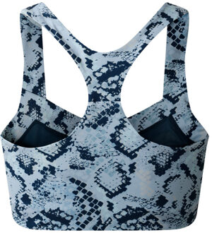 Dare 2b Dames swift iii slangenprint sportbeha Blauw - XL