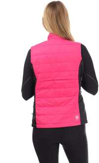 Dare 2b Damescolbert Dare 2b Ascending Lichtgewicht Gewatteerd Gilet in Roze Zwart