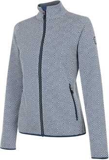 Dare 2b Damesshirt Dare 2b Descend Full-Zip Sweatshirt in Blauw-Wit Blauw en wit