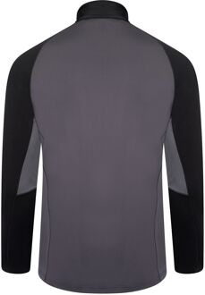 Dare 2b Heren Fuser Core Stretch Half Zip Thermo Top (Ebbenhoutgrijs)
