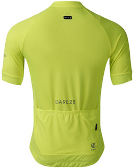 Dare 2b Heren lightning fietstrui met korte mouwen Geel