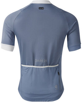 Dare 2b Heren lightning fietstrui met korte mouwen Wit - XXXL