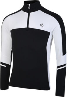 Dare 2b Heren speed core stretch half zip base layer top Zwart - XXXL