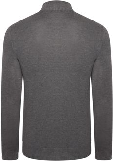 Dare 2b Heren Unite Us Gebreide Half Rits Sweatshirt (Houtskool Grijs/Zwart)