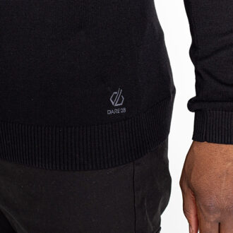 Dare 2b Heren unite us gebreide half rits sweatshirt - maat XL Zwart