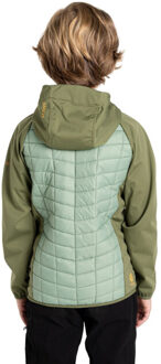 Dare 2b Kinder/kinder explore ii colour block hybride jas - maat 146/152 Groen