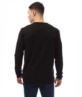 Dare 2b Men's Dare 2b Stomping Long Sleeve Graphic T-Shirt in Black Zwart