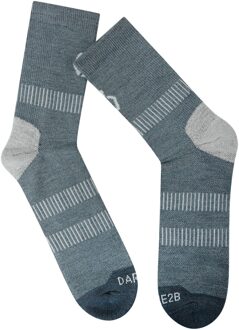 Dare 2b Merino wollen wandelsokken voor volwassenen (Stormachtig weer Marl) Blauw en Grijs Multi - EU 36-39