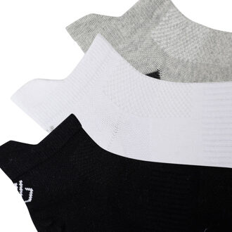 Dare 2b Trainingssokken voor volwassenen (pak van 3) (Zwart/Wit/Grijs Marl) - maat EU 36-39