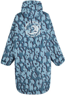 Dare 2b Waterdichte luipaardprint verkleedjas voor kinderen/kids (Stormblauw/Noordsblauw) Middelblauw